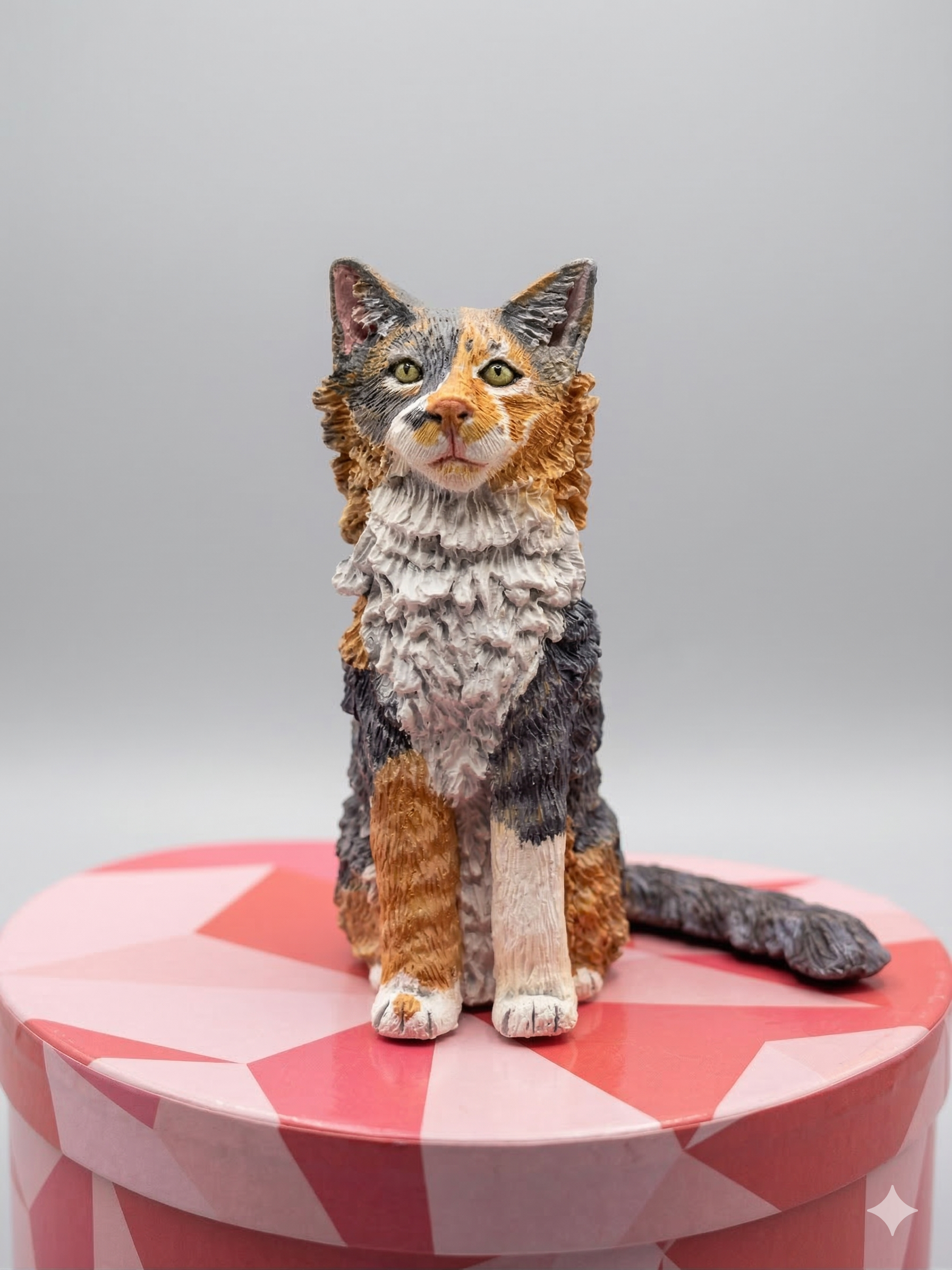Figura de mascota en arcilla polimerica pintada a mano - polymer clay pet figurine